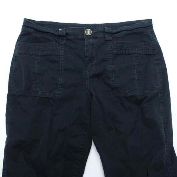 Style & Co. Cropped Jeans Women's 8 Black Stretch Denim Dark Wash Straight Leg - Picture 3 of 7